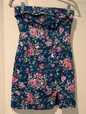 Alive Girl Floral Strapless Dress